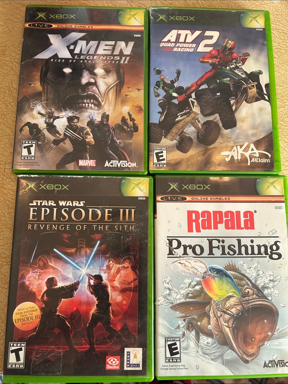 Lot of 4 Xbox Video Games